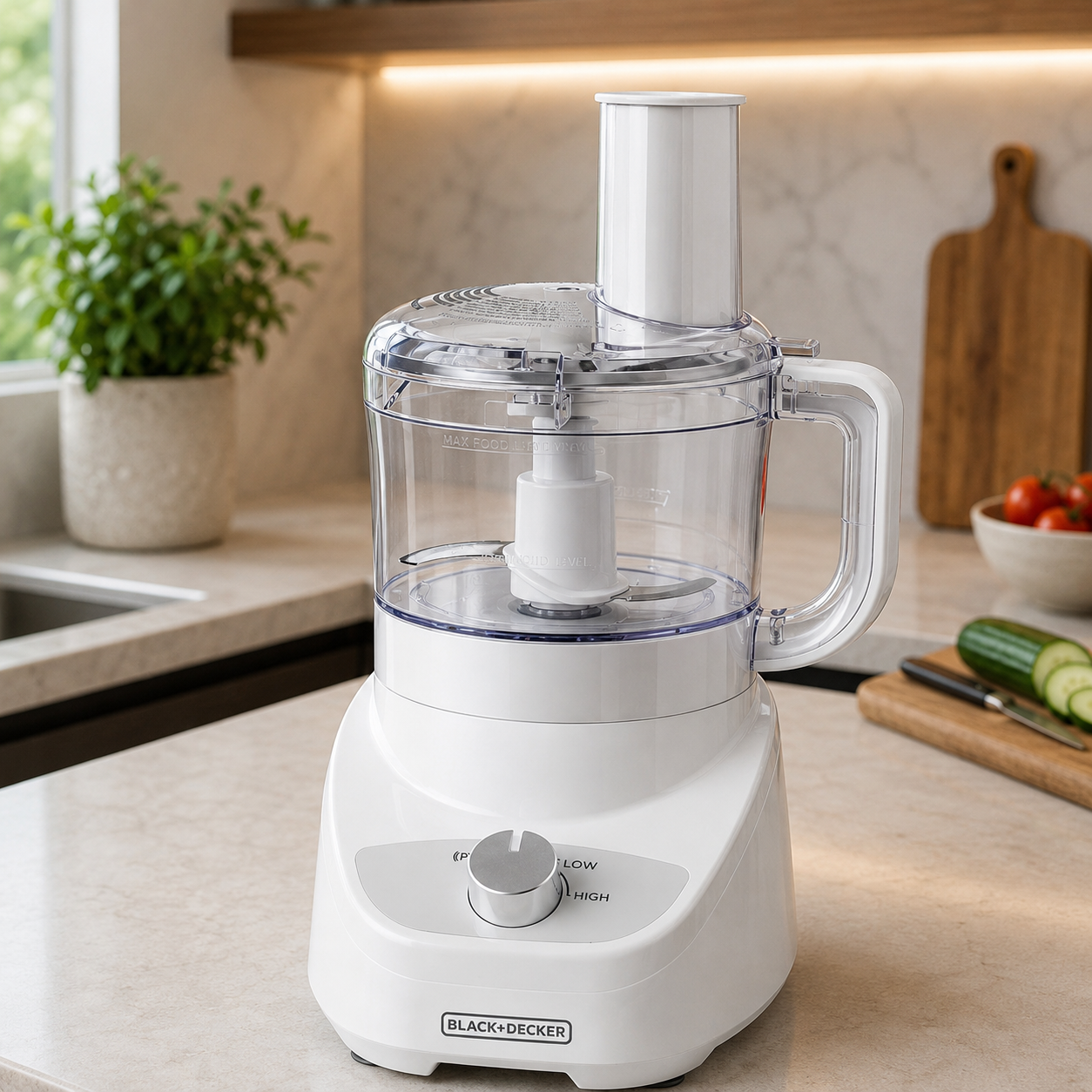 Procesador de Alimentos Black+Decker 8 Tazas FP1337 Blanco - imagen 1