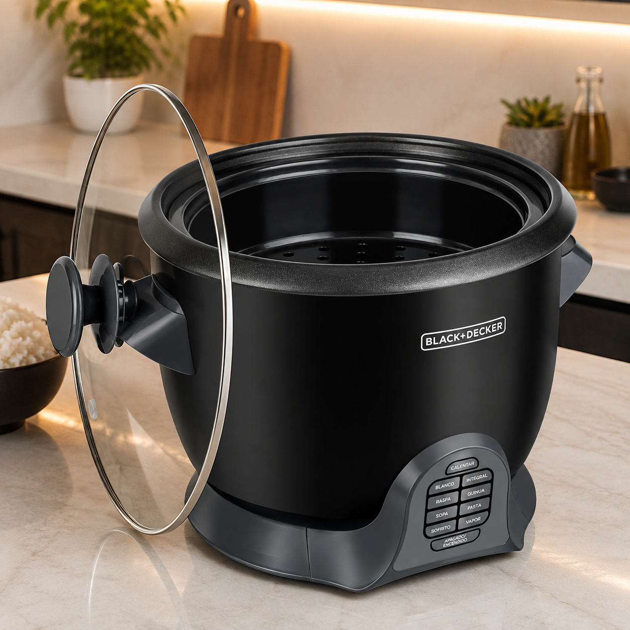 Olla Arrocera Multifuncional Black+Decker 28 Tazas RCD628B Negra - imagen 2