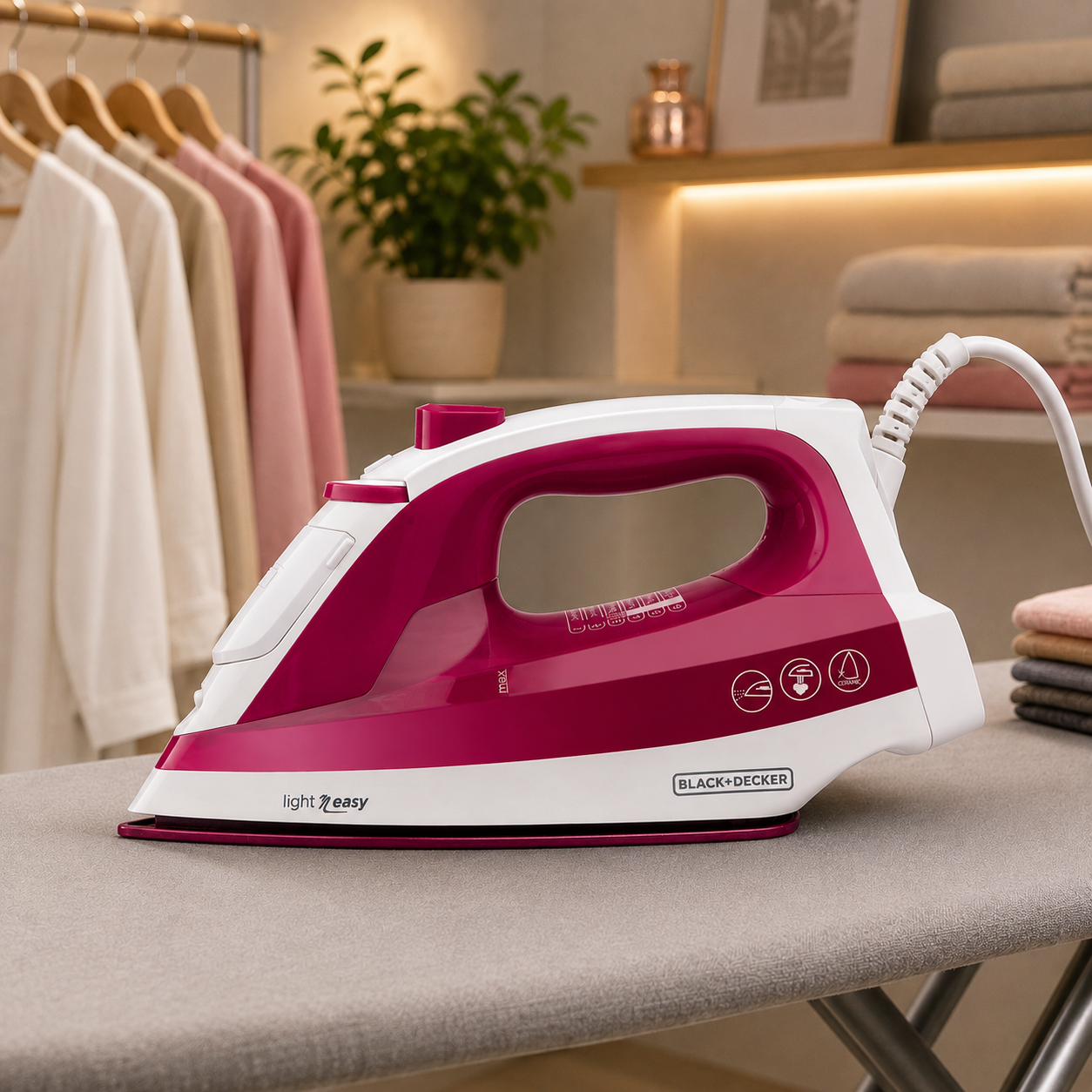 Plancha de Vapor Black+Decker Antideslizante IR1850 Morada - imagen 1