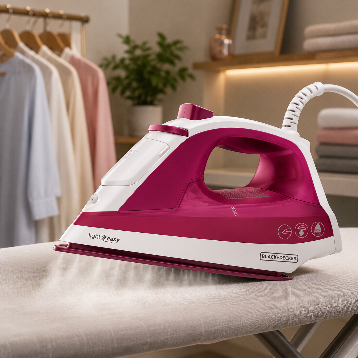 Plancha de Vapor Black+Decker Antideslizante IR1850 Morada - imagen 2