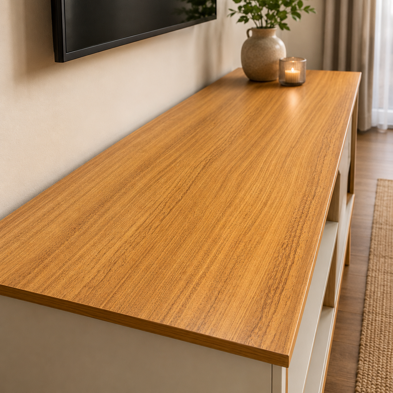 Mueble de TV con estantes 136 cm EDN Móveis 776290 - imagen 3