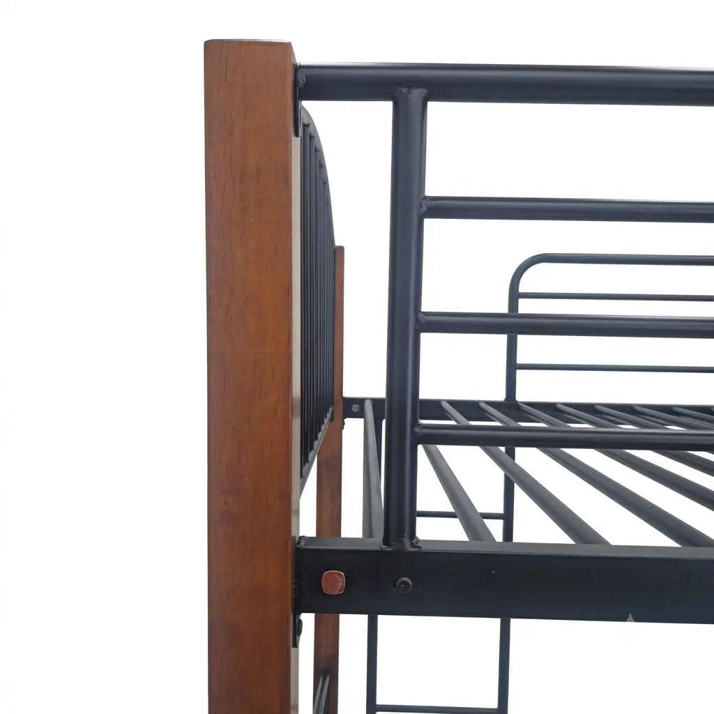 Camarote Indicvidual TOKOA 2 Niveles  Metal CA-1706 Negro - imagen 4