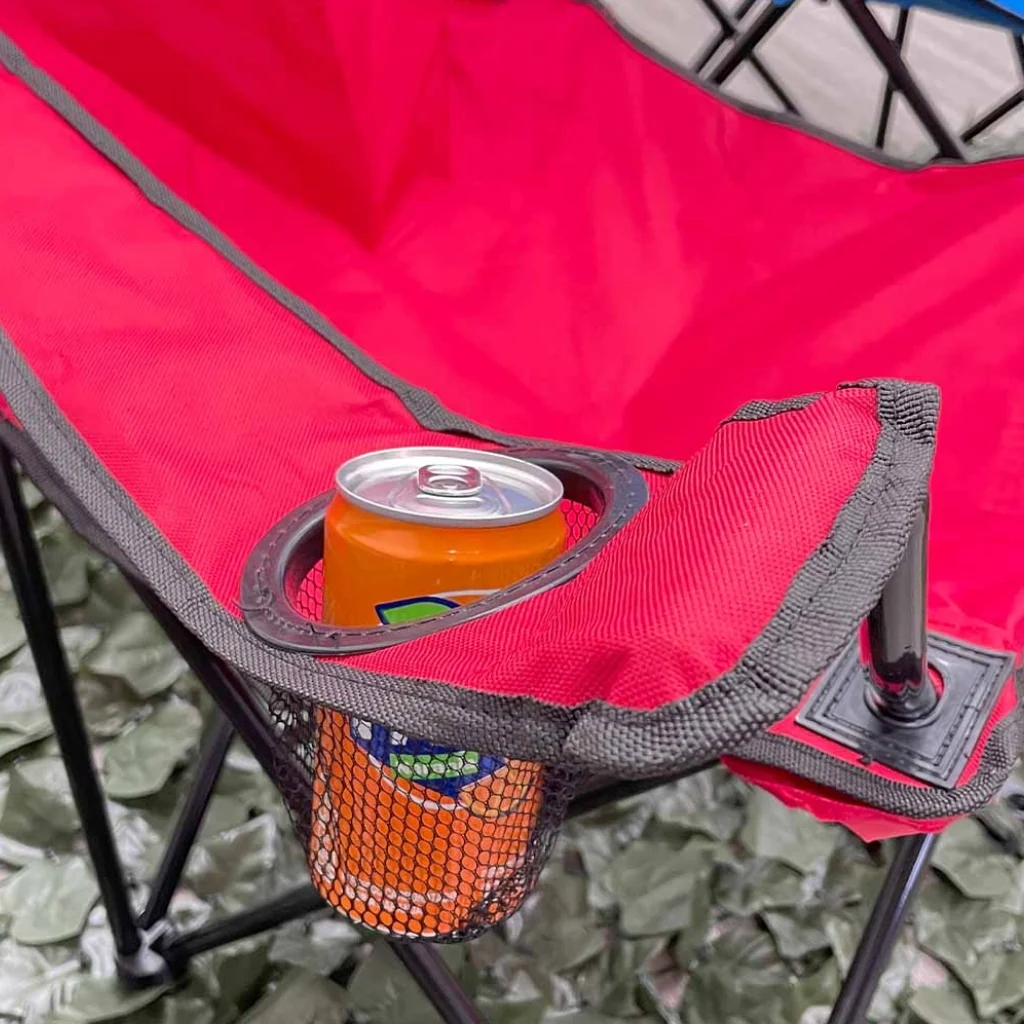 Silla Plegable Tokoa con Portavasos EX-7153 Roja - imagen 2