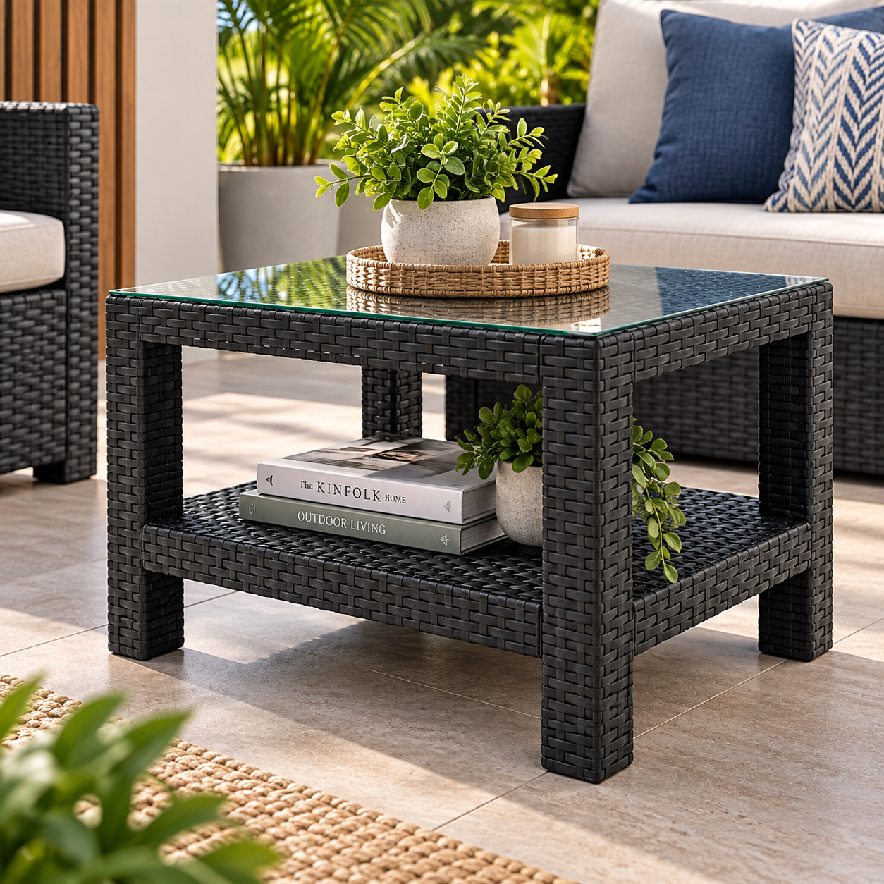 Mesa de Centro Tavarúa Reyplast Vidrio MSX050000 - imagen 1