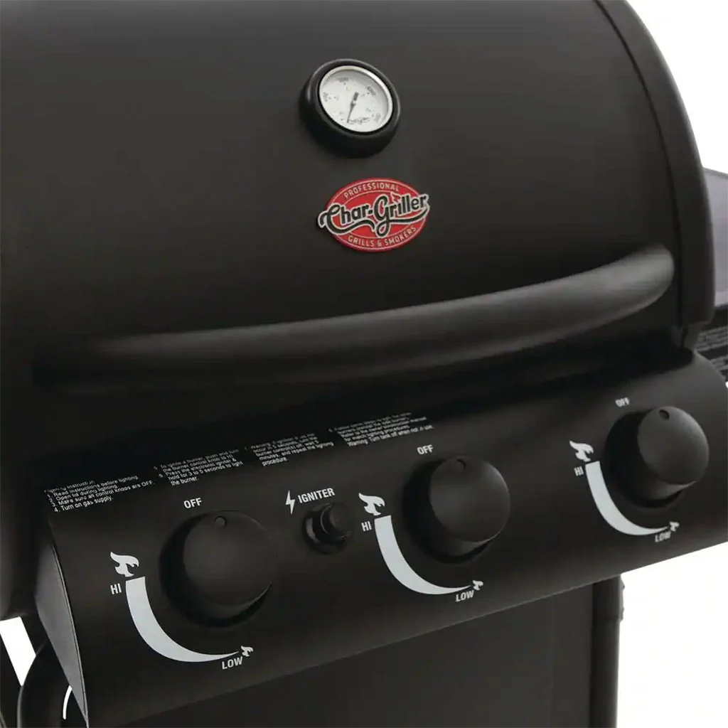 Parrilla a Gas Char-Griller 3 Quemadores + Quemador Lateral E3072 - imagen 2