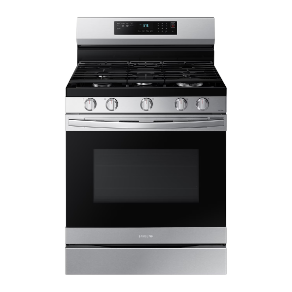 Cocina a Gas Samsung 30" 5 Quemadores Acero Inoxidable NX60B6515SS/AP Negro - imagen 2