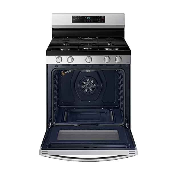 Cocina a Gas Samsung 30" 5 Quemadores Acero Inoxidable NX60B6515SS/AP Negro - imagen 3