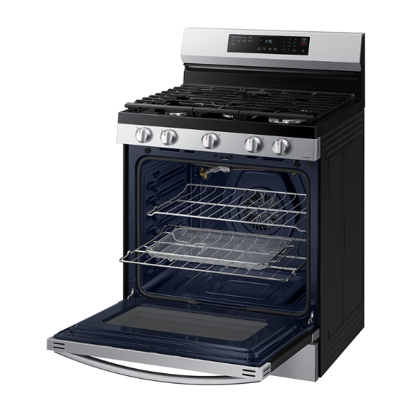 Cocina a Gas Samsung 30" 5 Quemadores Acero Inoxidable NX60B6515SS/AP Negro - imagen 5