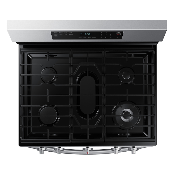 Cocina a Gas Samsung 30" 5 Quemadores Acero Inoxidable NX60B6515SS/AP Negro - imagen 6