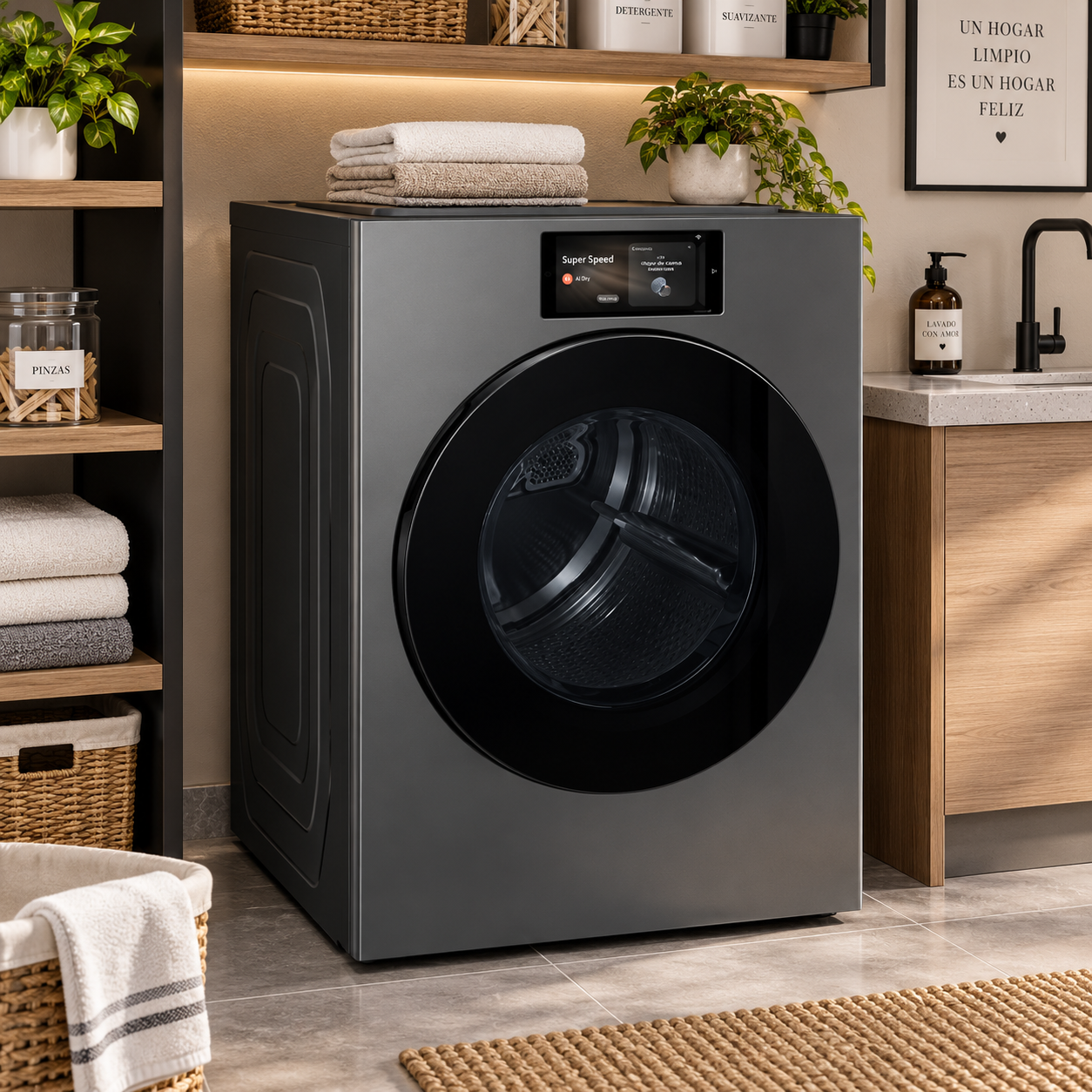 Secadora a Gas Samsung Carga Frontal 24 Kg DV90F24UPSAP - imagen 1