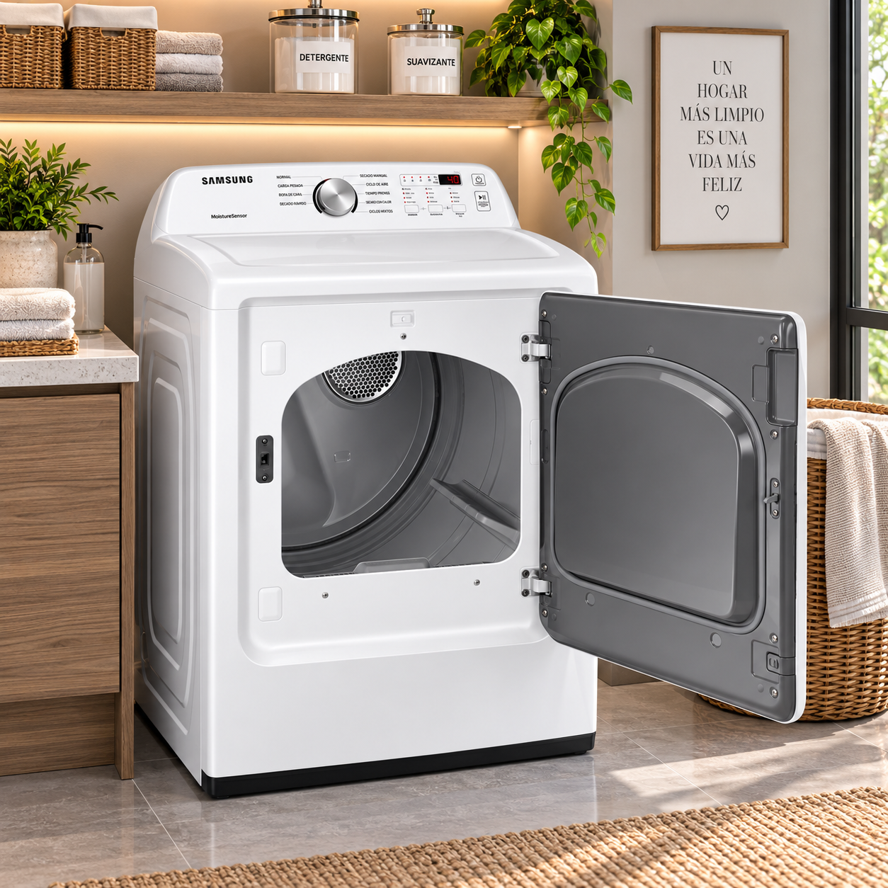 Secadora a Gas Samsung Carga Frontal 20 kg DV20A3200PW/AP Blanco - imagen 7