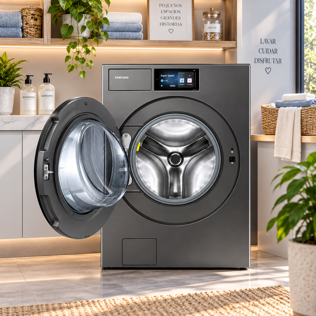 Lavadora Samsung Automática 26 Kg Carga Frontal WF90F26ADSAP - imagen 7