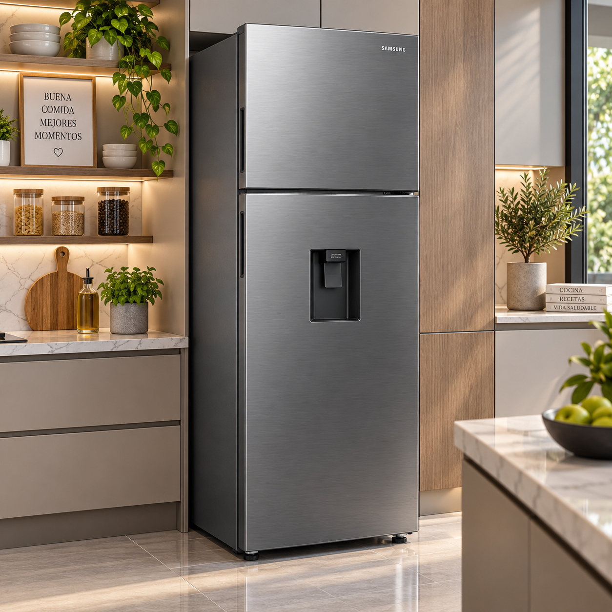 Refrigeradora Samsung 11 pies con Dispensador de Agua WiFi RT31DG5224S9AP - imagen 1