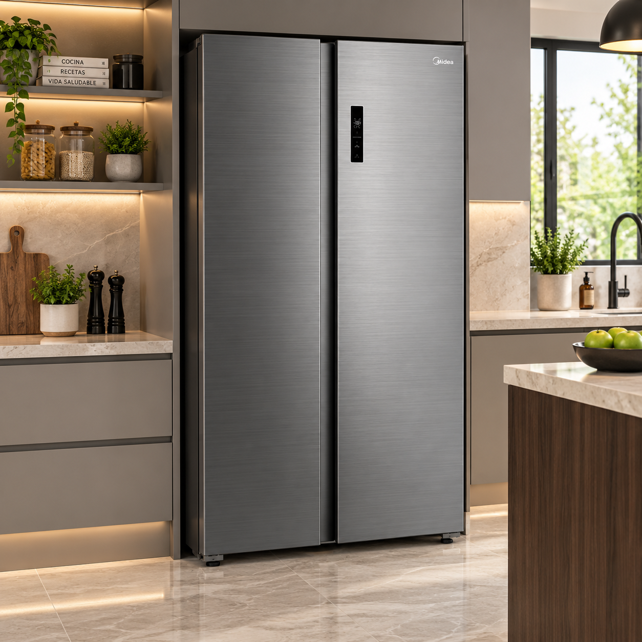 Refrigeradora Midea Side by Side Inverter 20 Pies MDRS710FGM46 - imagen 1