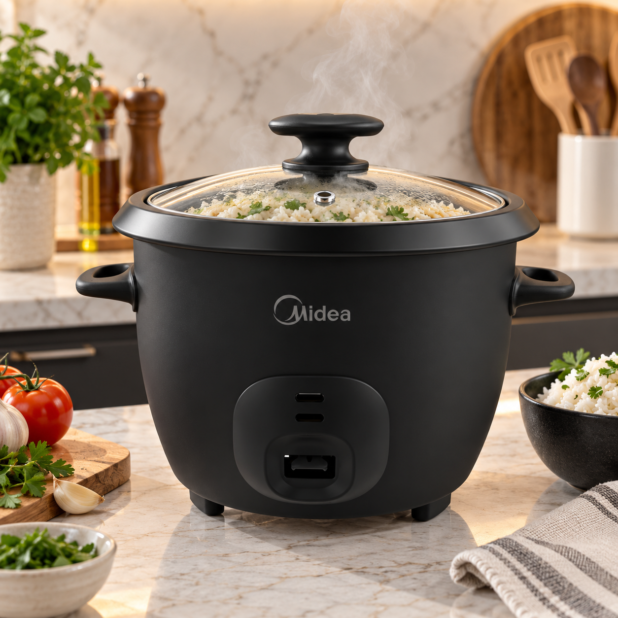 Olla Arrocera Midea 7 Tazas  MRCM250BAK Negra - imagen 9