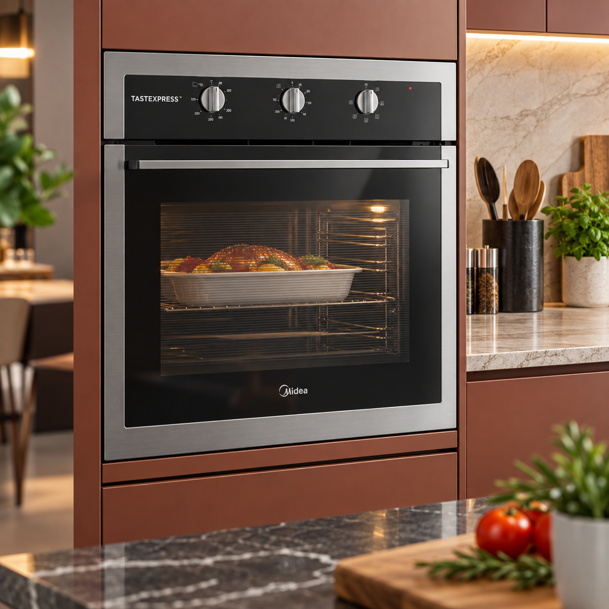 Horno Empotrable a Gas Midea 24" Acero Inoxidable MG024BI1KEDB - imagen 1