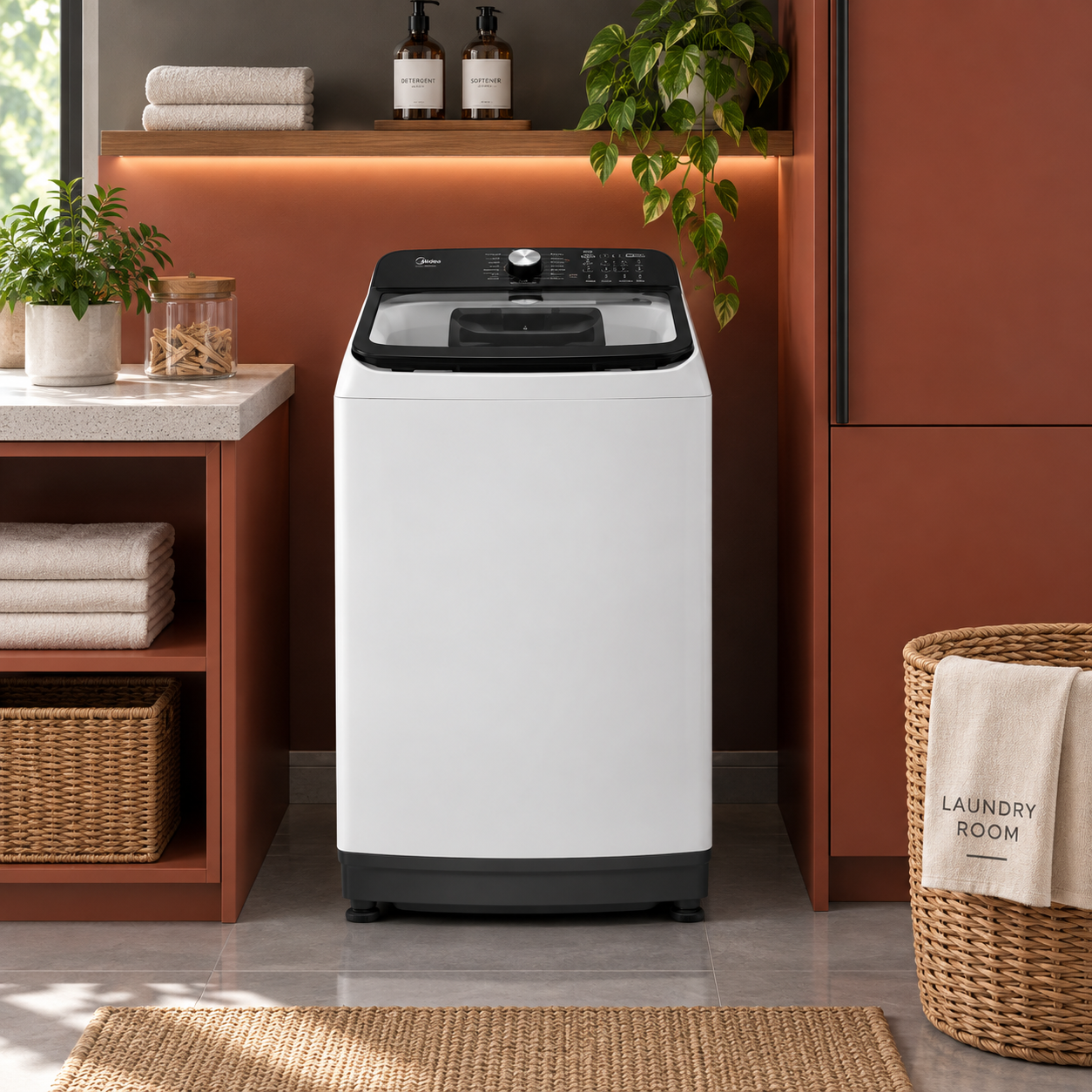 Lavadora Automática Carga Superior Midea 16 kg  MA512W16/W Blanca - imagen 1