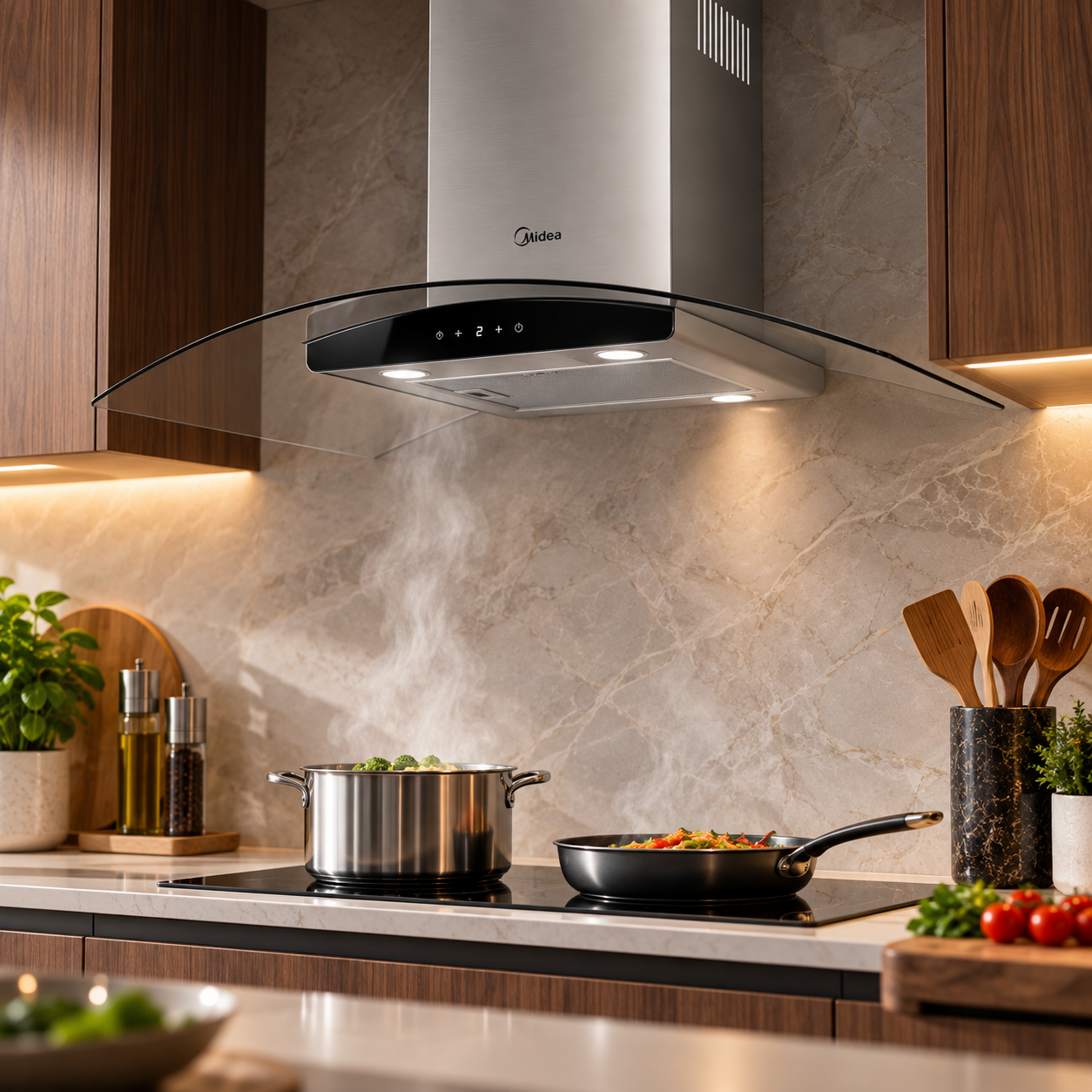 Extractor de Grasa Midea Campana de 36" MJWV7336C3GS Plateado - imagen 1