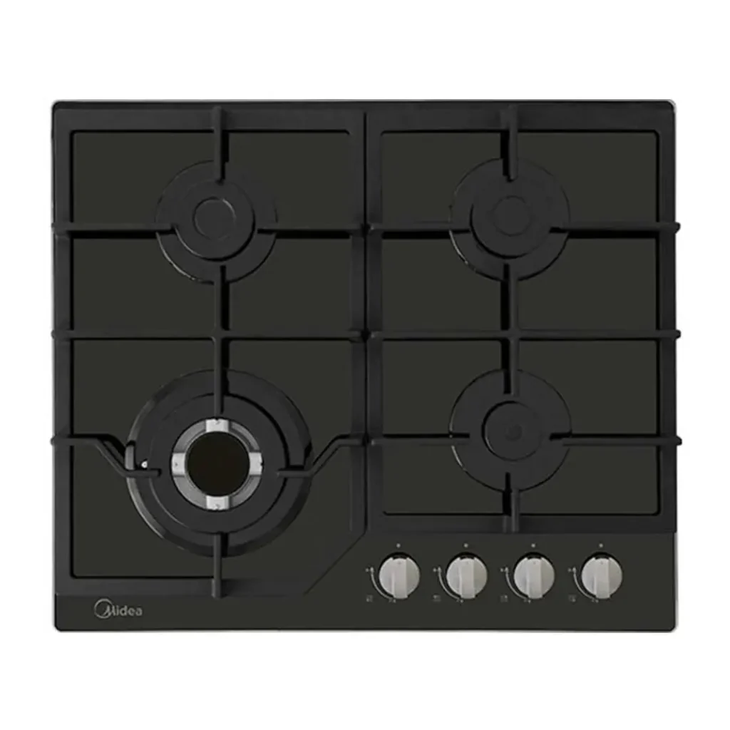 Plantilla a Gas Midea 24" 4 Quemadores MTGB24R3402GG  Negro - imagen 3