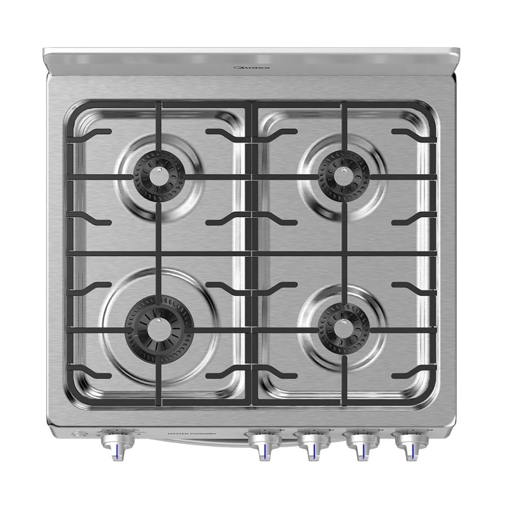 Cocina a Gas Midea 24" 4 Quemadores  MGS24FS1BIABG Acero Inoxidable - imagen 3