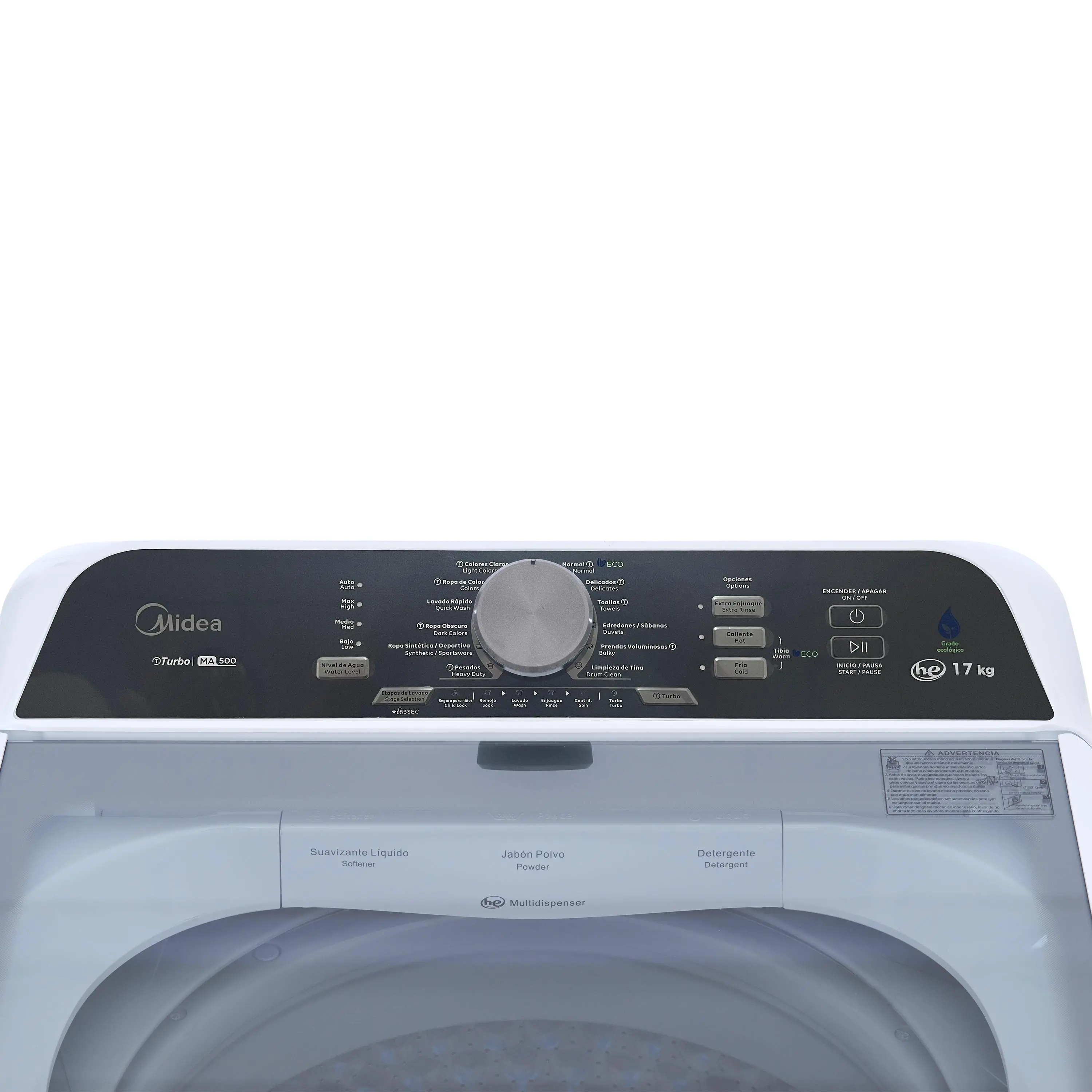 Lavadora Carga Superior Midea 17 kg MA500W170/W-CA Blanca - imagen 5