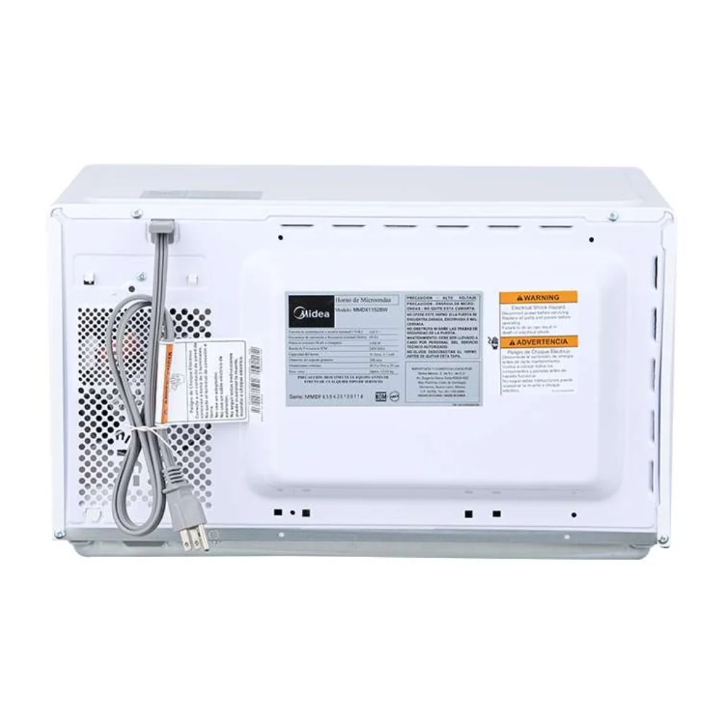Horno Microondas Midea 1.1 Pies  MMDX11S2BW-CA Negro /Blanco - imagen 7