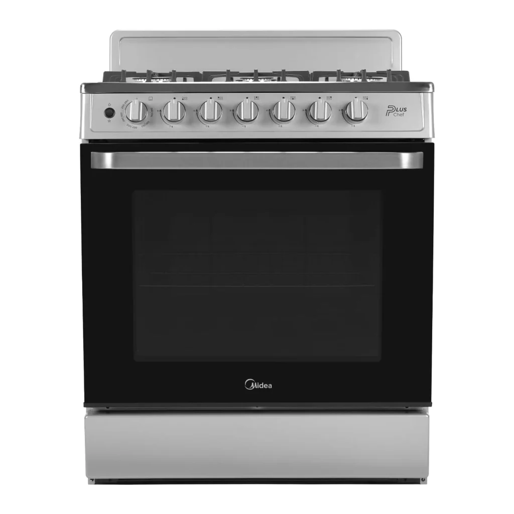 Cocina a Gas Midea 30" 6 Quemadores MGS30FS1BEABG Silver - imagen 2