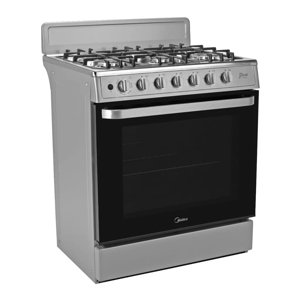 Cocina a Gas Midea 30" 6 Quemadores MGS30FS1BEABG Silver - imagen 3