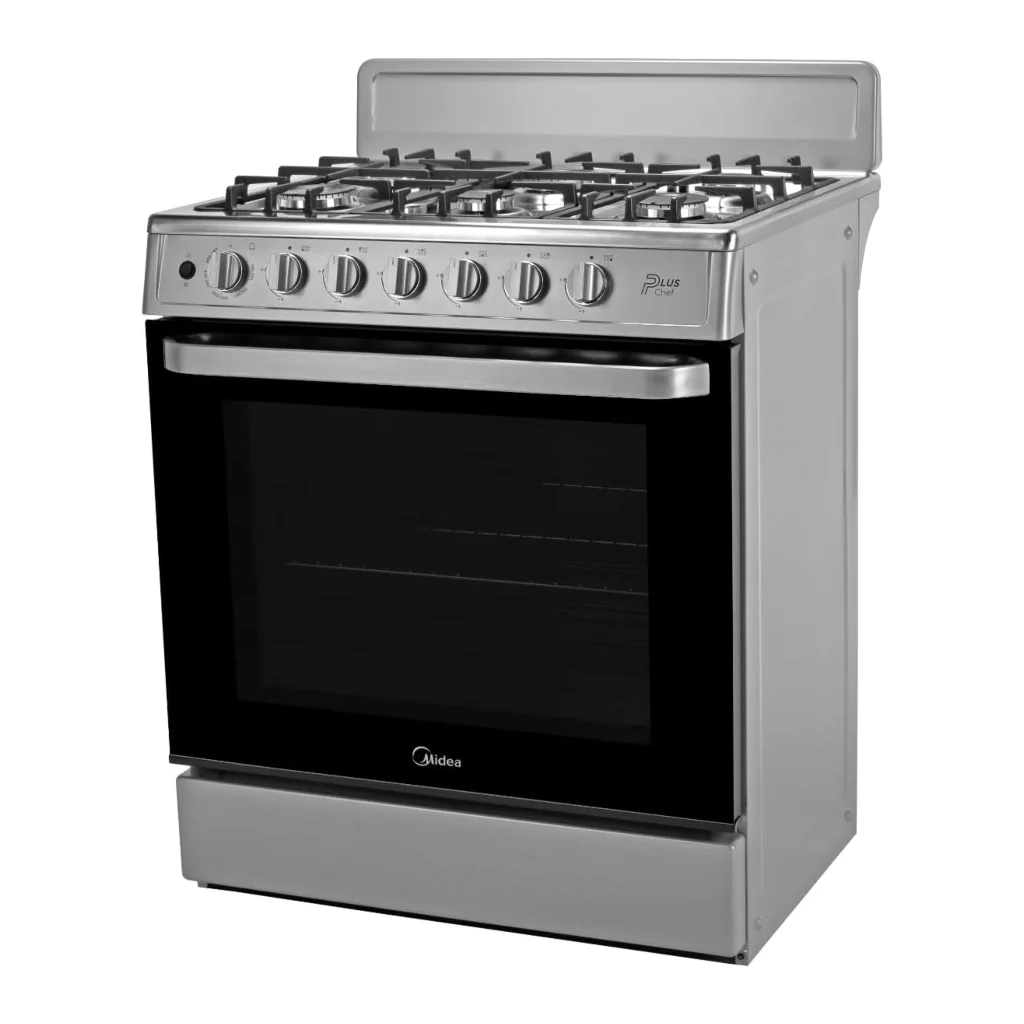 Cocina a Gas Midea 30" 6 Quemadores MGS30FS1BEABG Silver - imagen 4