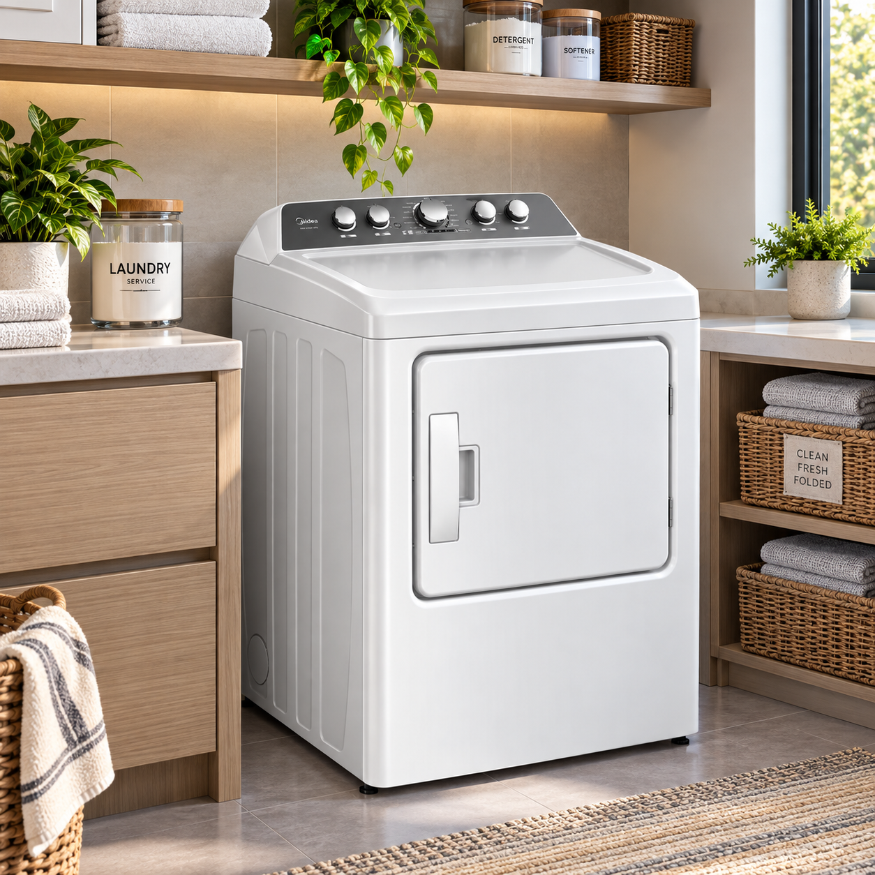 Secadora de Ropa Midea Carga Superior 6.7 Pies MD500E67/W-CA Blanca - imagen 1