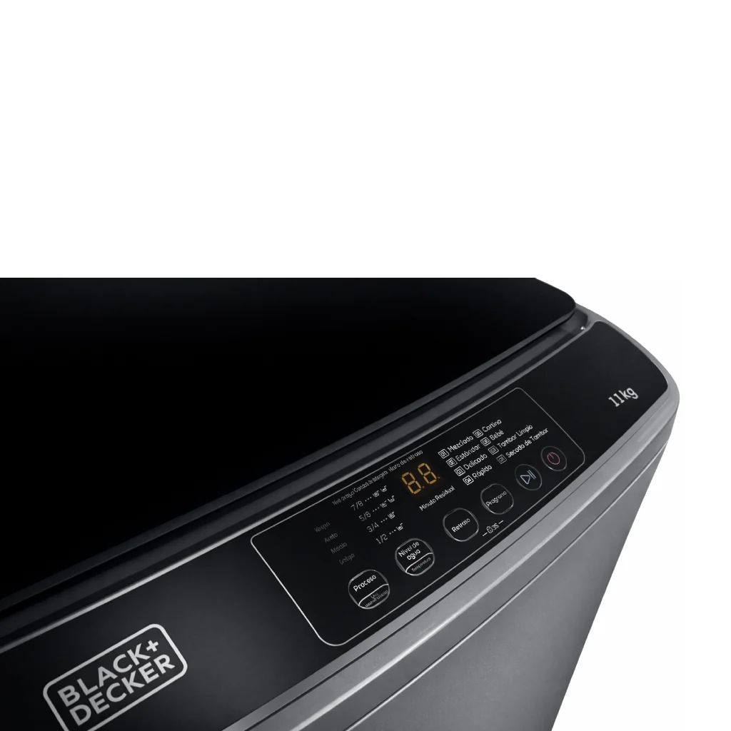 Lavadora Automática Black+Decker Carga Superior 11 Kg  BXWABH11TLS Silver - imagen 5