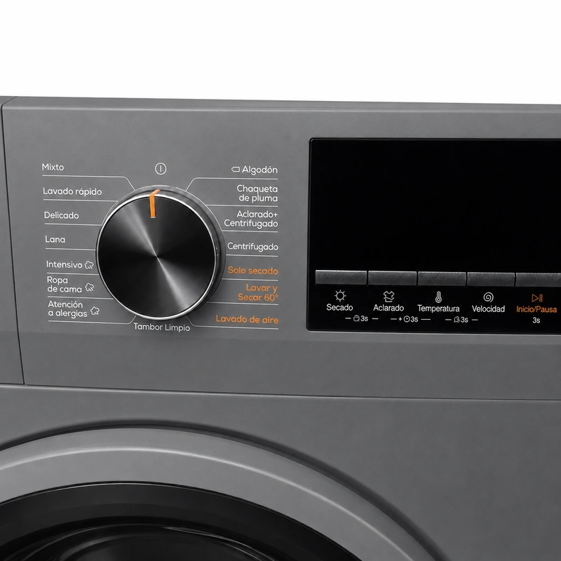 Lavasecadora Black+Decker Carga Frontal 15 kg / 8 kg BXWDBH15FL Gris - imagen 5