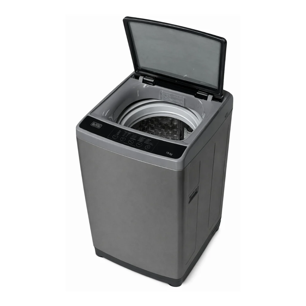 Lavadora Automática Black & Decker Carga Superior 15 Kg BXWABH15TLS Silver - imagen 4