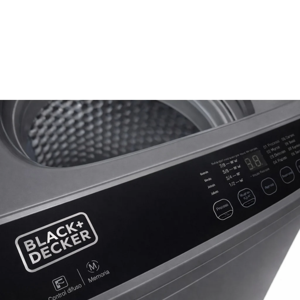 Lavadora Automática Black & Decker Carga Superior 15 Kg BXWABH15TLS Silver - imagen 5