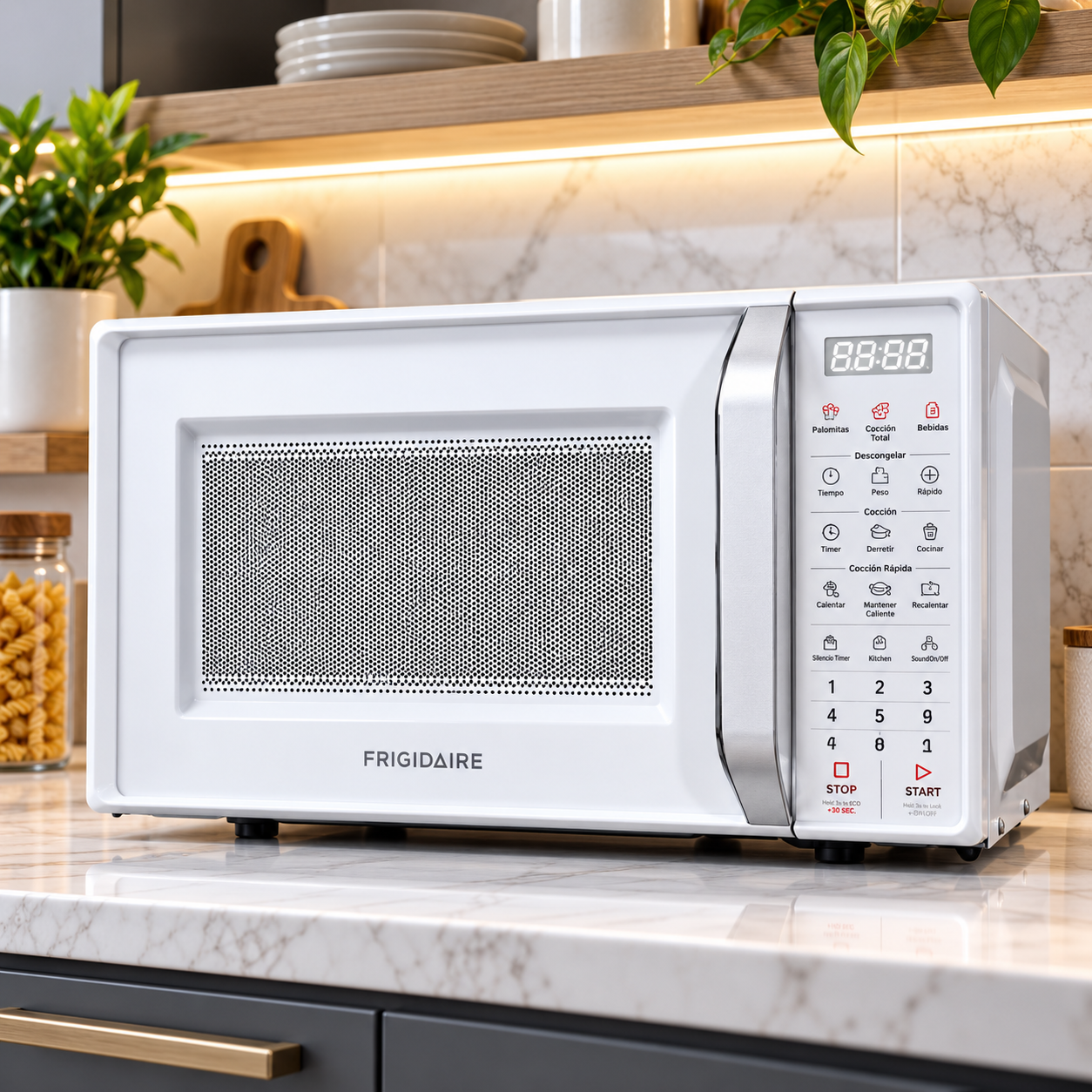 Horno Microondas Frigidaire 0.6 Pies Cúbicos 700W  FMDO17S3GSPG Blanco - imagen 1