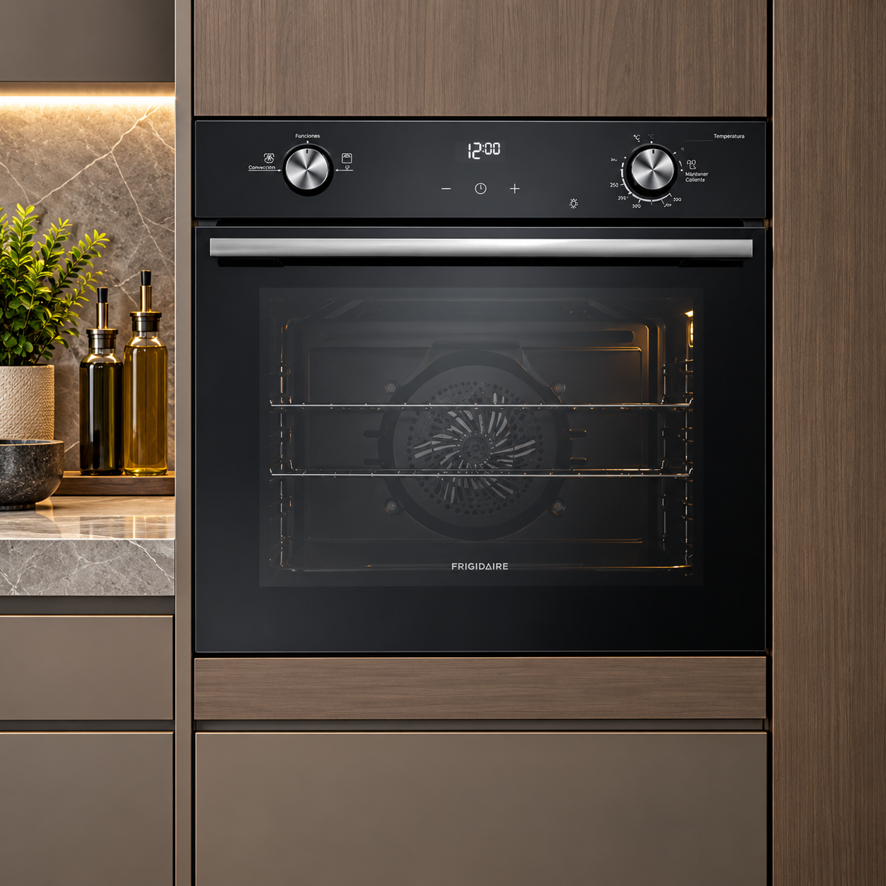 Horno a Gas Empotrable Frigidaire 24" Convección  FOG2480MHB Negro - imagen 1