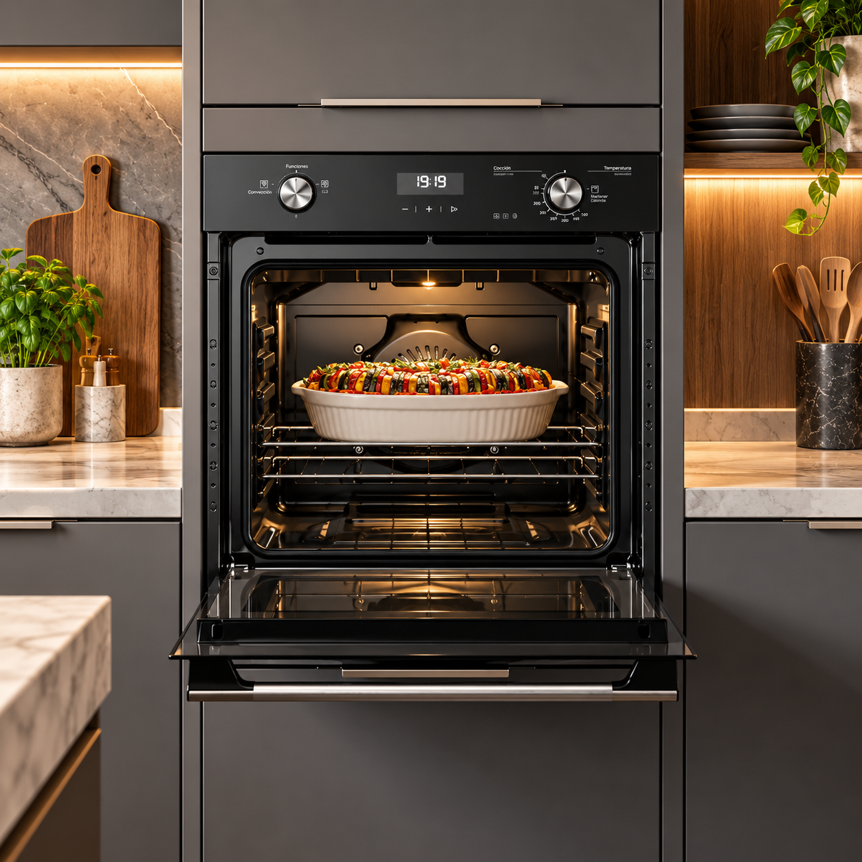 Horno a Gas Empotrable Frigidaire 24" Convección  FOG2480MHB Negro - imagen 5