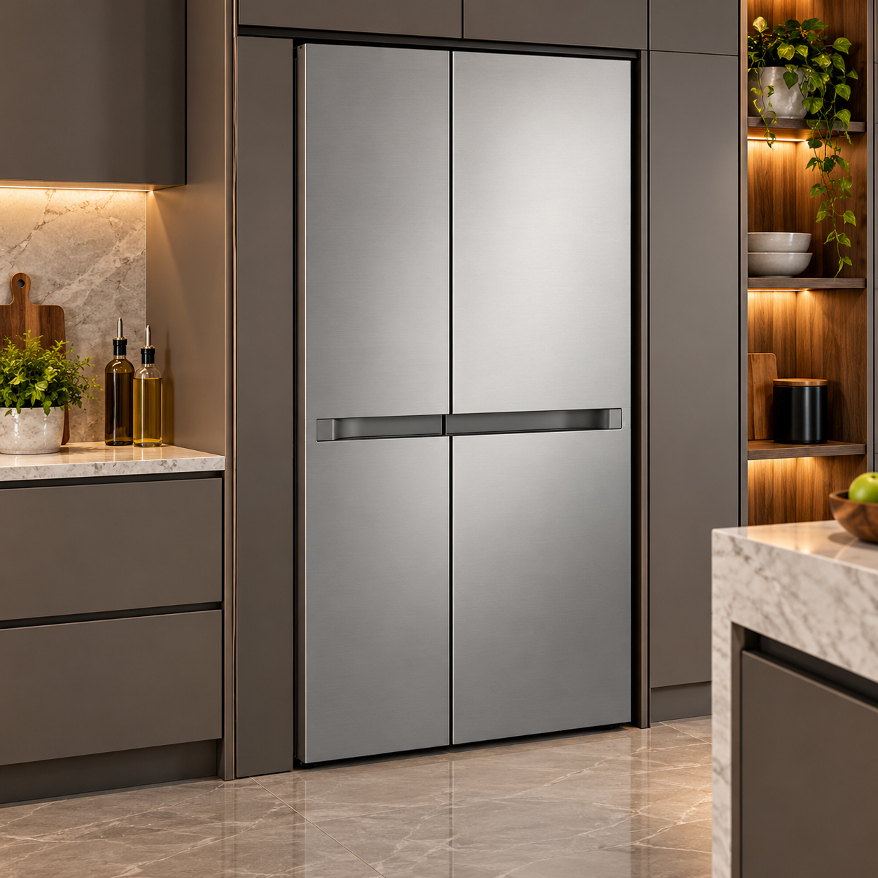 Refrigerador LG Side by Side 25 Pies Smart Inverter VS25BJNK Plateado - imagen 1