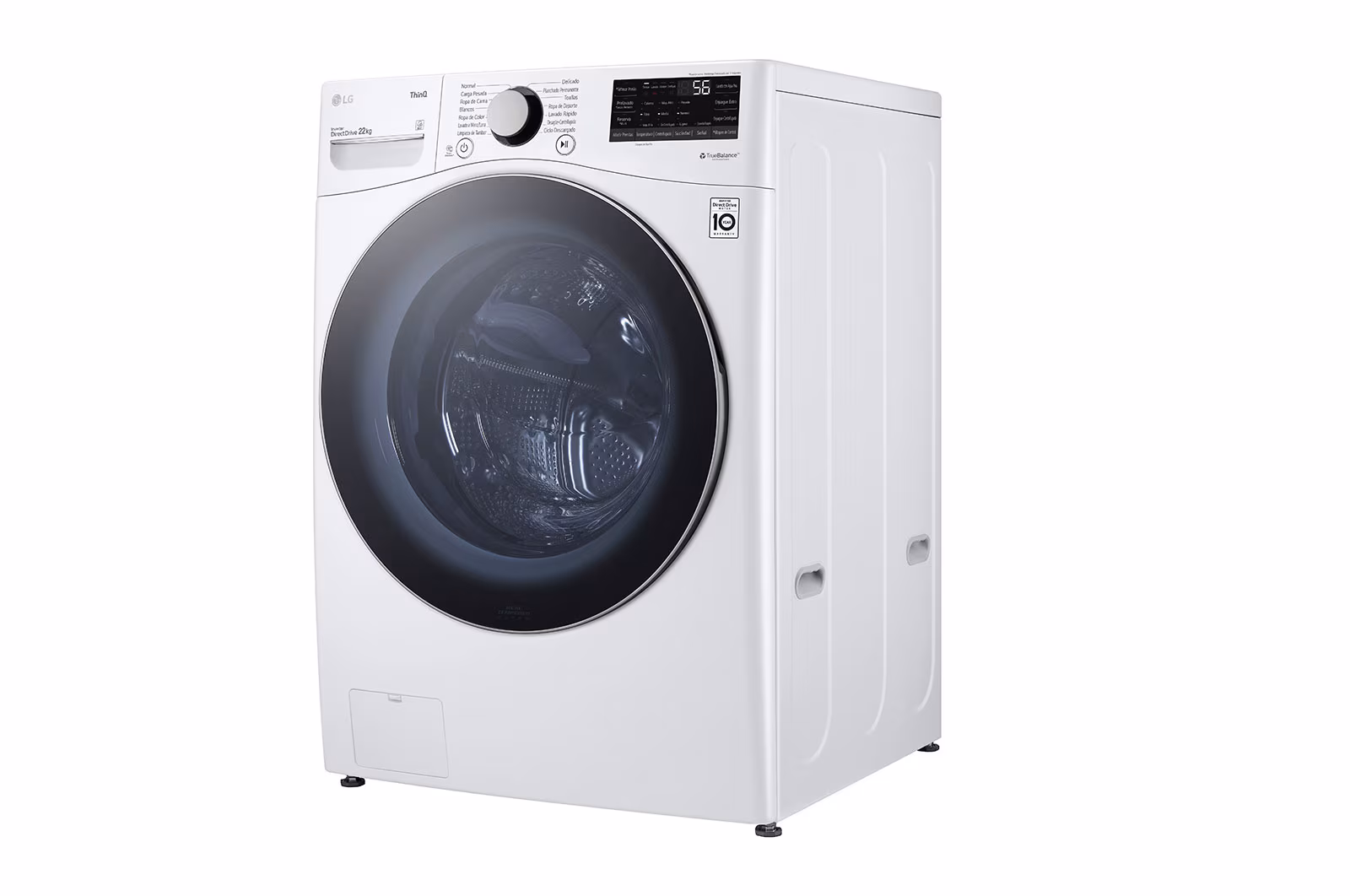 Lavadora Automática LG Carga Frontal  22 kg Blanca WM22WV26R - imagen 11