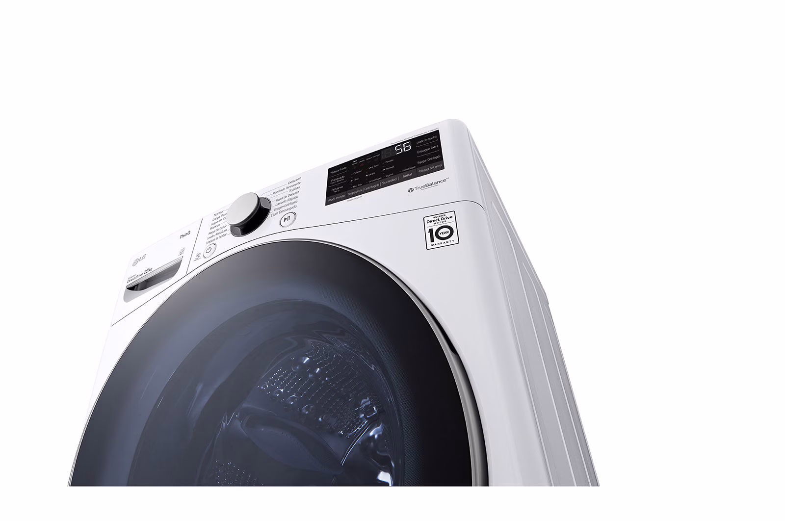 Lavadora Automática LG Carga Frontal  22 kg Blanca WM22WV26R - imagen 12