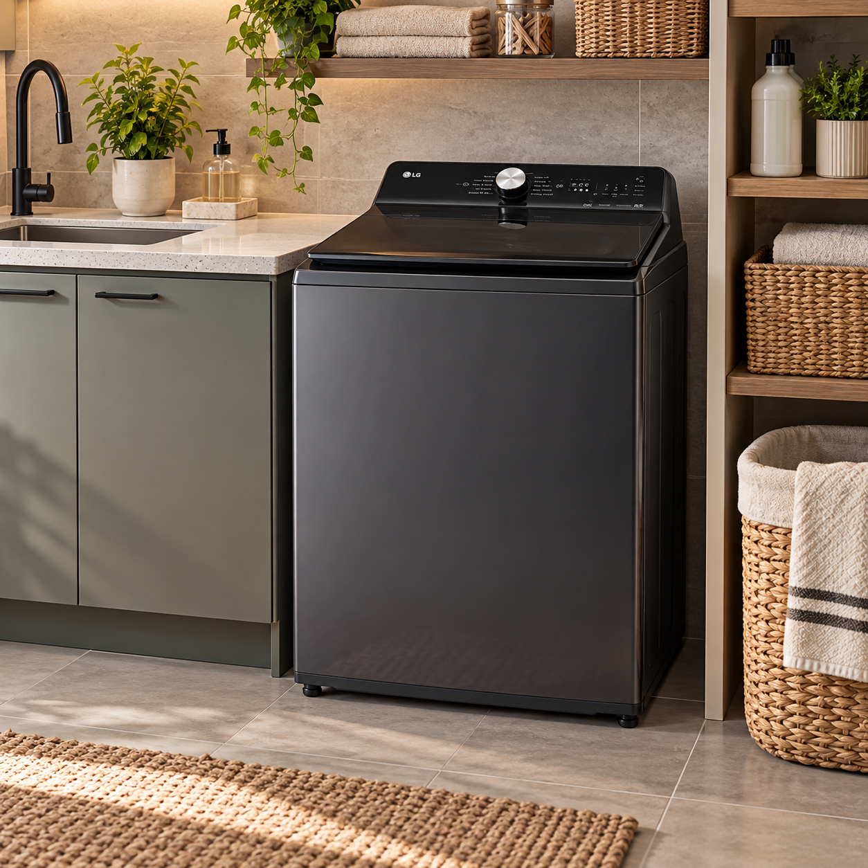 Lavadora Automática LG Carga Superior 23 kg WT23EGTX6 Gris - imagen 1
