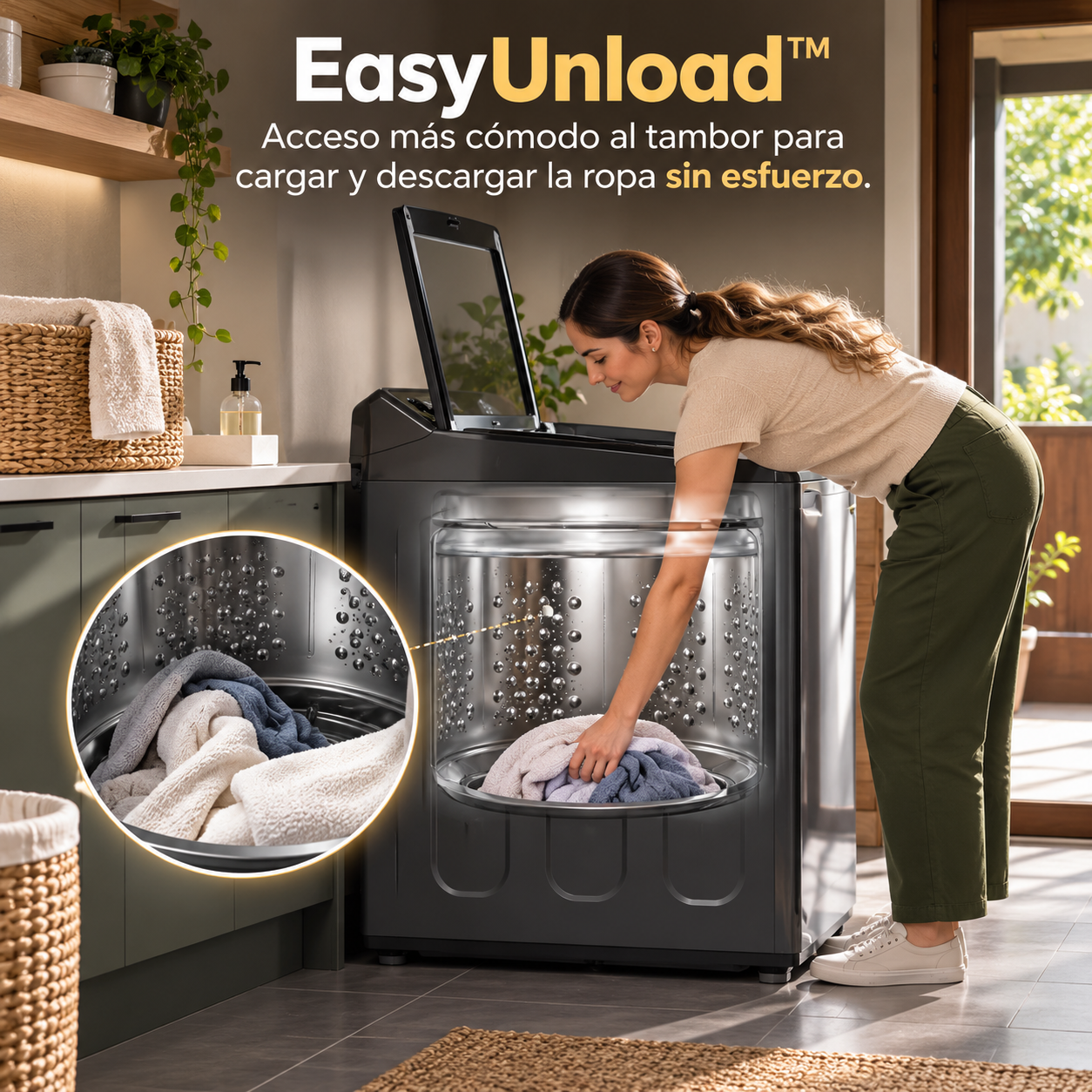 Lavadora Automática LG Carga Superior 23 kg WT23EGTX6 Gris - imagen 12