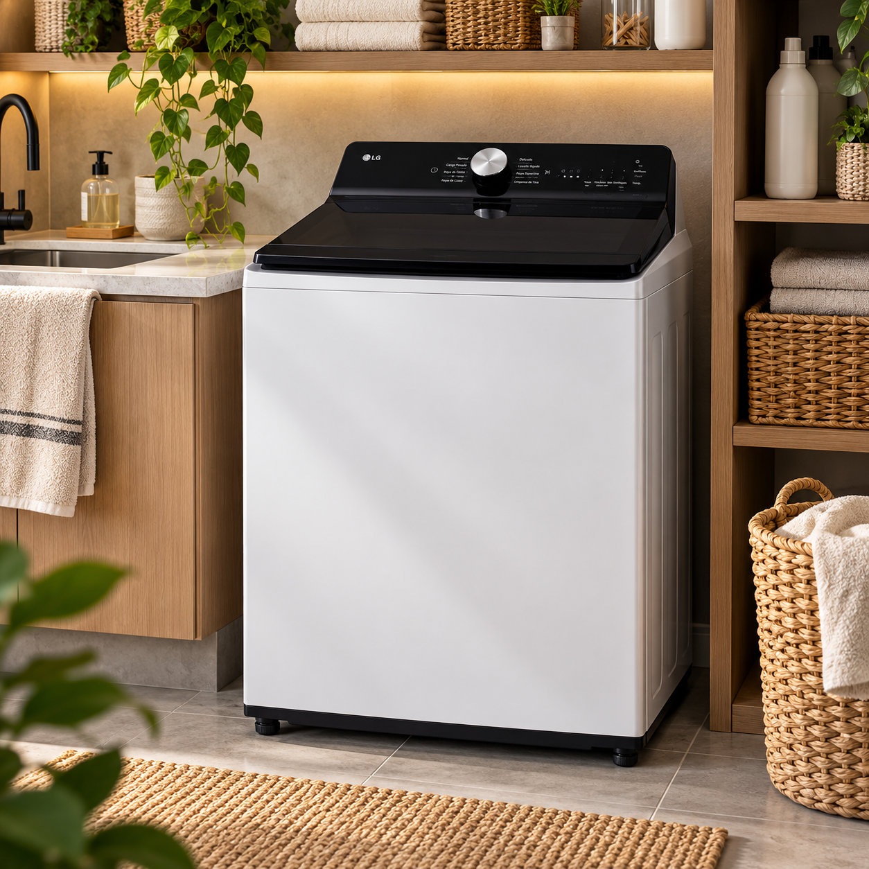 Lavadora Automática LG  Carga superior 23 kg  WT23EWTX6 Blanco - imagen 1