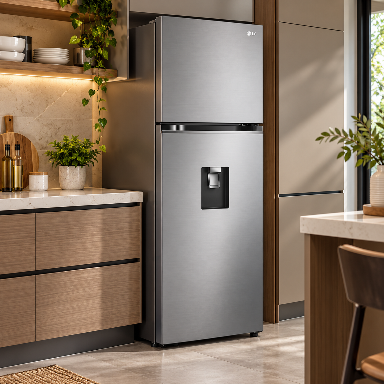 Refrigeradora LG 12 Pies Top Freezer VT34WPP Plateada - imagen 1
