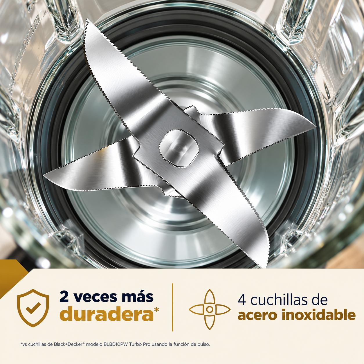 Licuadora Black + Decker de Vidrio 8 Velocidades 1.25L BL0876-2SDLA Gris - imagen 12