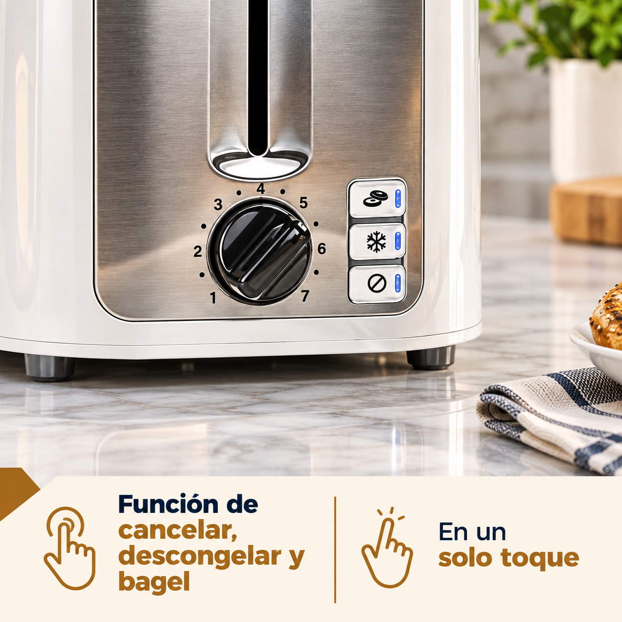 Tostador de Pan Black + Decker 2 Rebanadas  TR7827-1WDLA Blanco - imagen 15