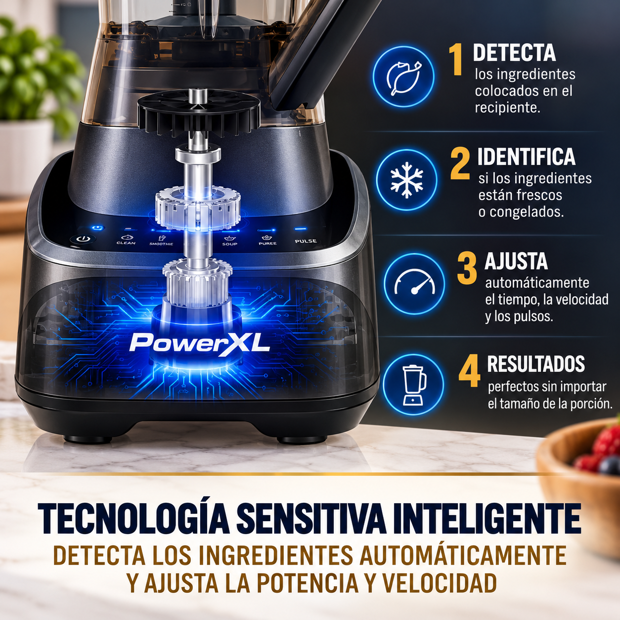 Licuadora y Procesador de Alimentos PowerXL  Jarra Tritan 2L BL7019-2MPLA - imagen 6