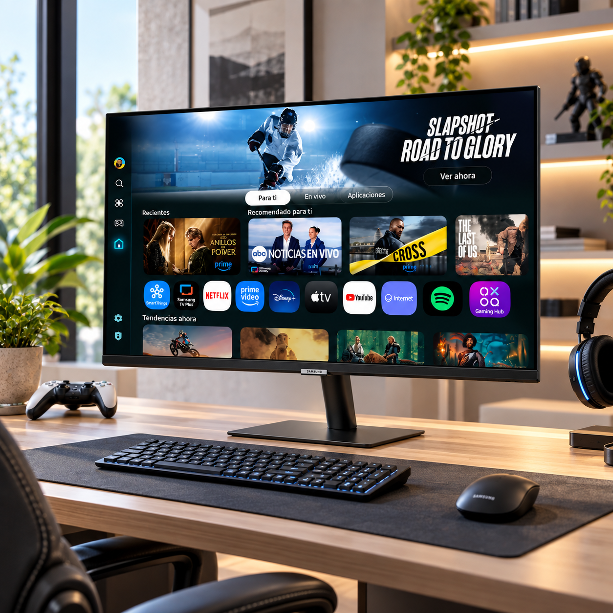 Monitor Samsung Smart M7 32 Pulgadas 4K UHD Smart TV Apps LS32FM700UNXZA - imagen 1