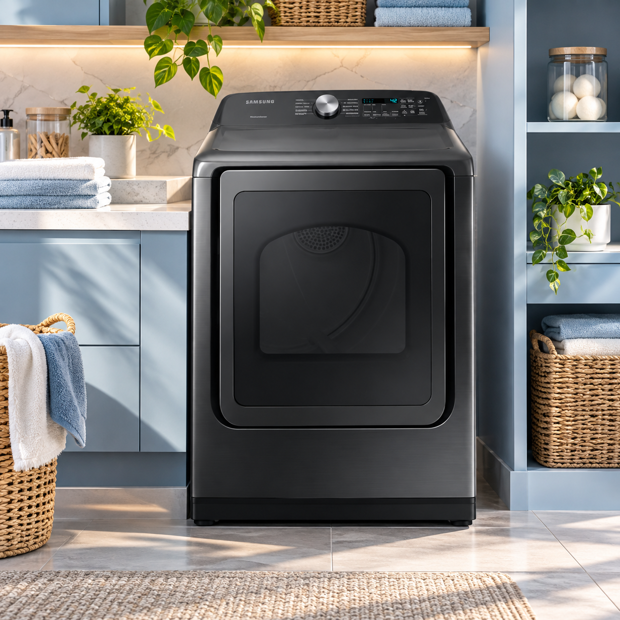Secadora de Ropa Eléctrica Samsung  Carga Frontal 24 kg DVE24A5370V/AP Negra - imagen 1