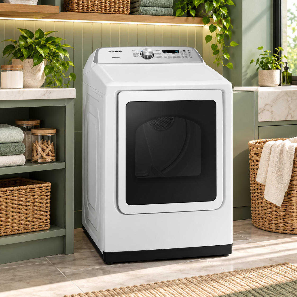 Secadora de Ropa  Eléctrica  24 kg Carga Frontal Smart Check DVE24A5370W/AP Blanca - imagen 1